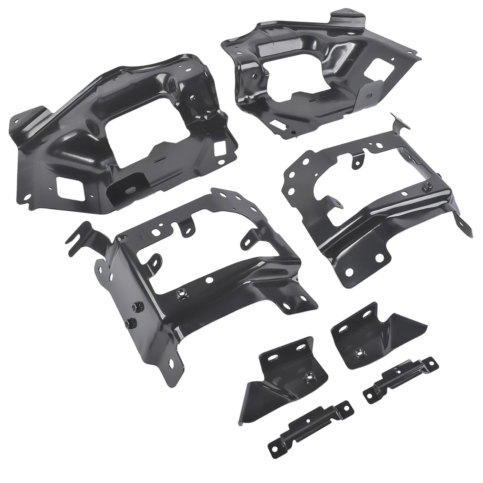 8Pcs Front Bumper Support & Mount Bracket Set for Chevy Silverado 1500 (2014–2015)
