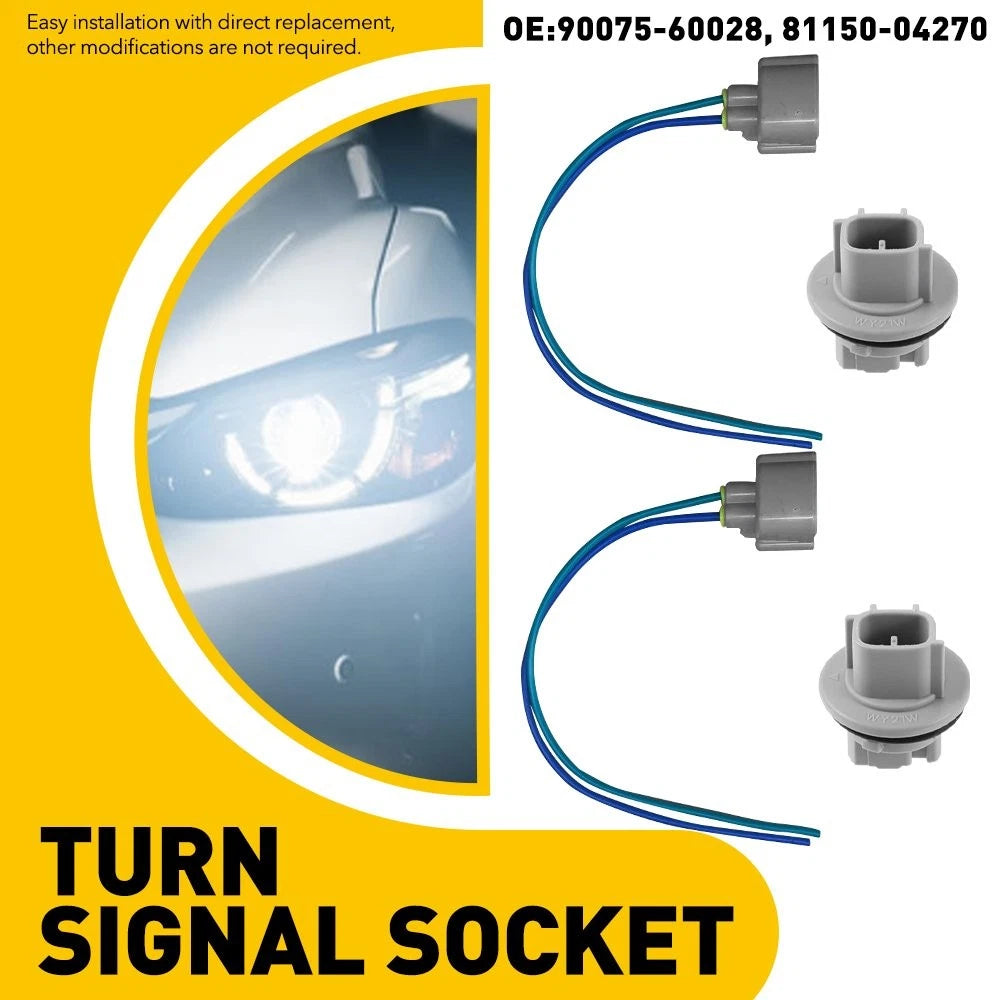 Turn Signal Socket and Connector Pigtail for Toyota 4Runner (2003–2005) 90075-60028