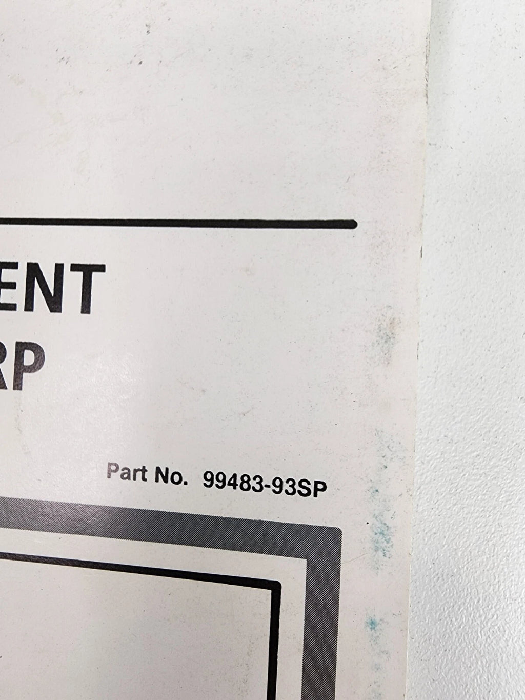 Service Manual Supplement for Harley Davidson FLHTP FXRP (1993) 99483-93SP