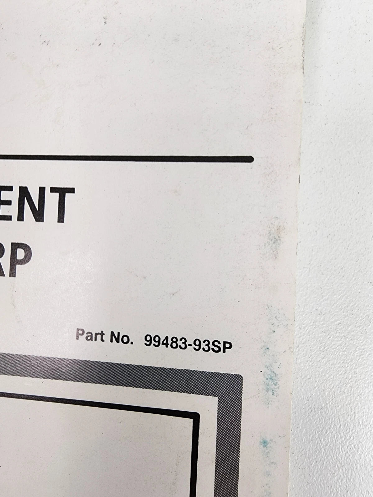 Service Manual Supplement for Harley Davidson FLHTP FXRP (1993) 99483-93SP