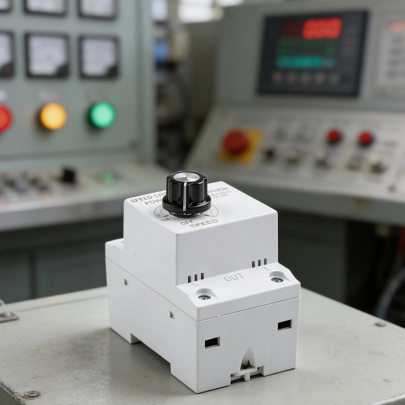 Electronic Voltage Regulator 220V 10A for Fan Control (DIN Rail Mount)