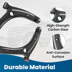 Set of 8 Front Lower Control Arms for Mitsubishi Lancer (2008-2017)