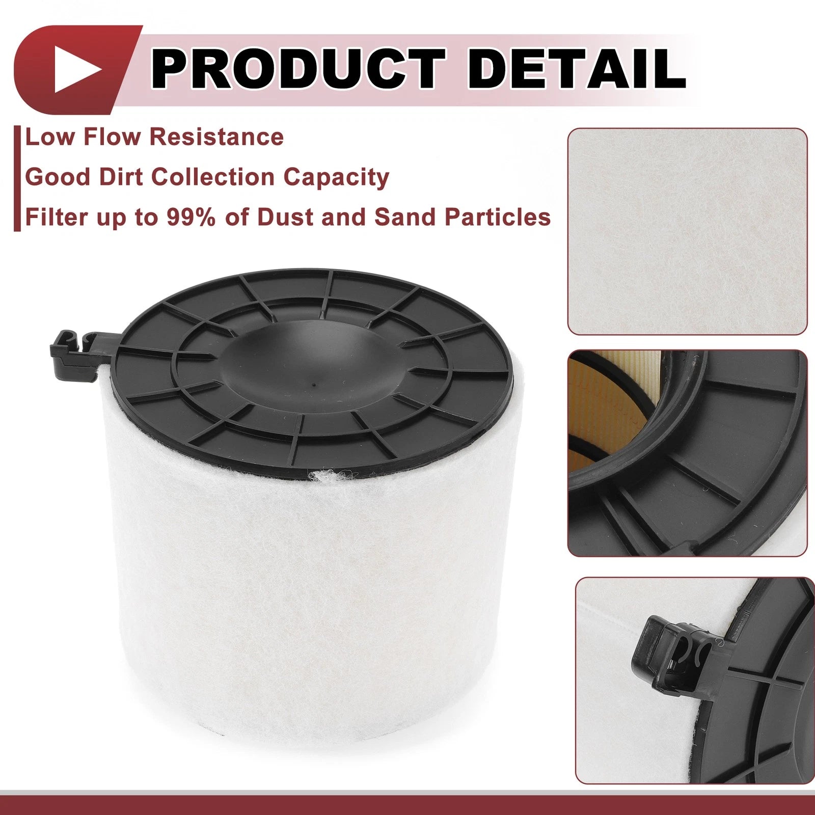 Car Engine Air Filter No. 8W0133843 for Audi SQ5 3.0L (2018–2024)