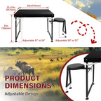 Shooting Table with Padded Seat for Long Range Shooting