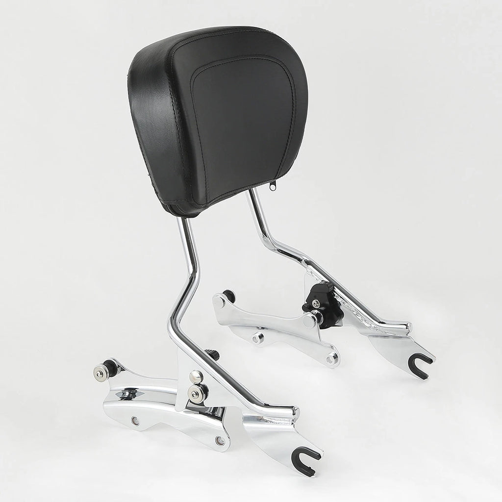 4 Point Docking Kit Backrest Sissy Bar Pad for Harley Street Road Glide (2014–2023)
