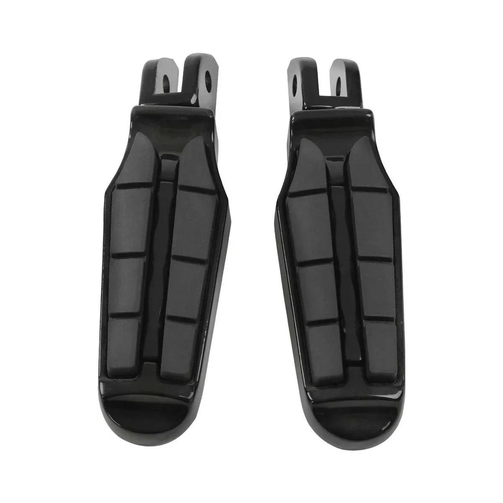 Black Driver Rider Footpegs for Harley Softail Fat Bob (2018-2025)