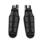 Black Driver Rider Footpegs for Harley Softail Fat Bob (2018-2025)