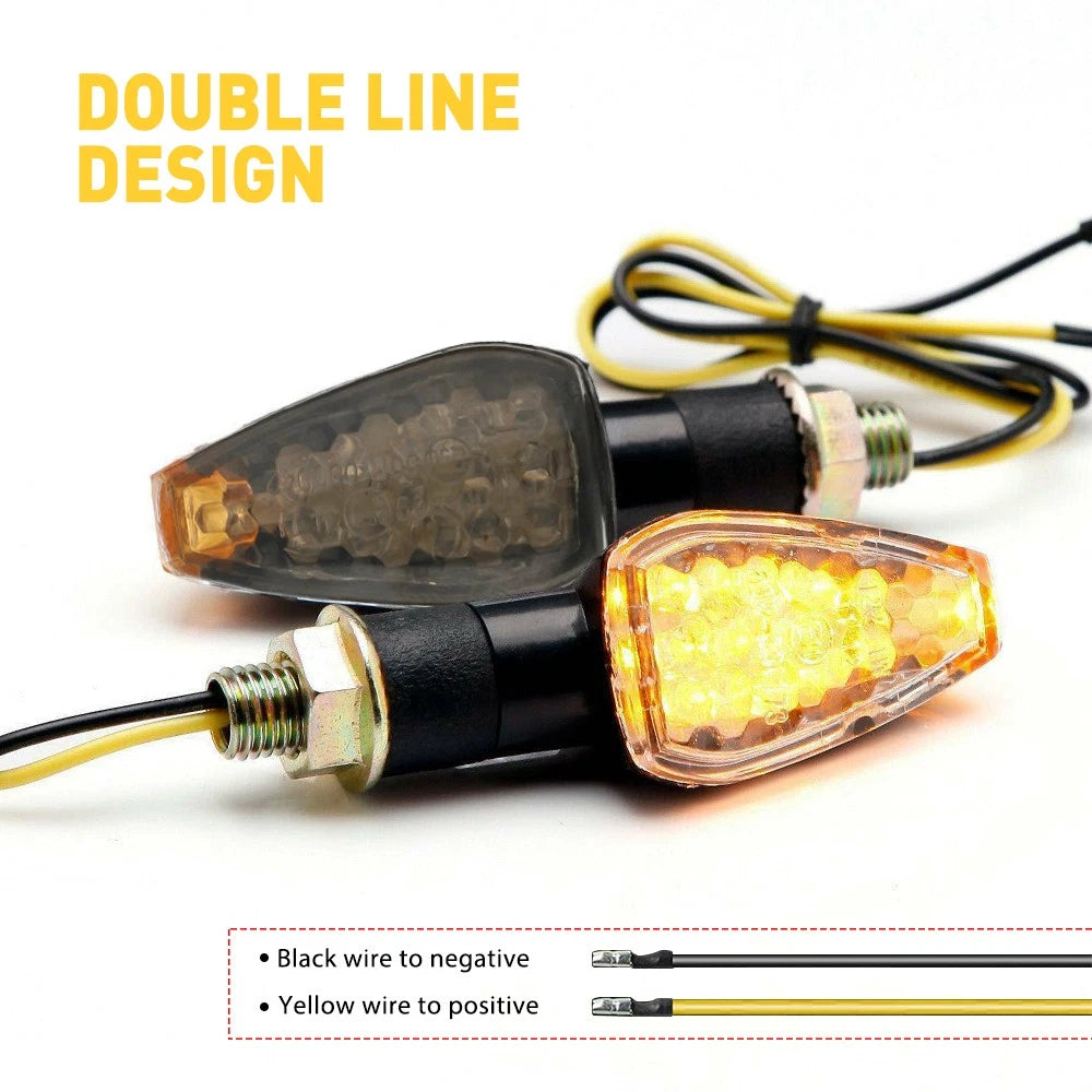 LED Turn Signals for Universal Motorcycle (14 LED)