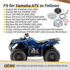 Rear Brake Plate Cover Drum Shoes Kit for Yamaha Grizzly 350 (2007–2014)