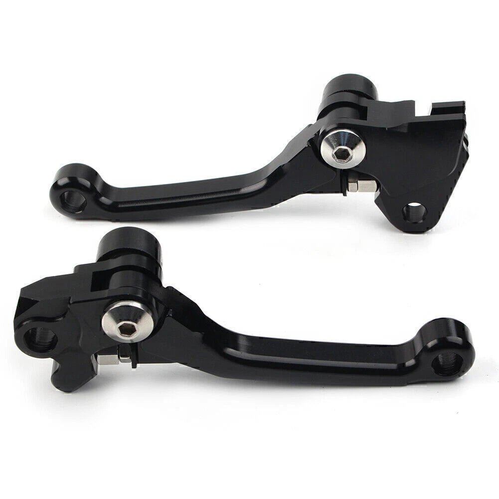 Black Pivot Dirt Clutch Brake Levers for Kawasaki KX250 KX250F KX100 (2005–2012)