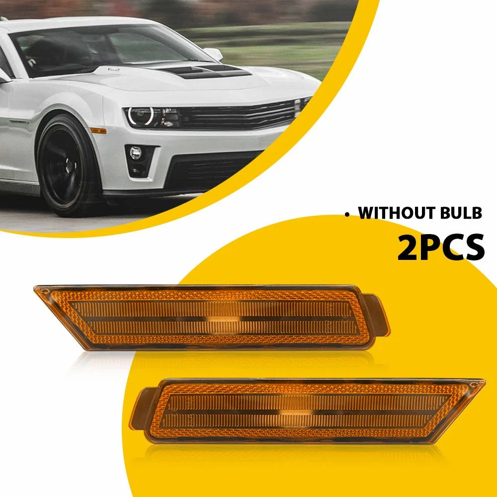Front Amber Lens Side Marker Light Lamp Housing for Chevy Camaro (2010–2015)