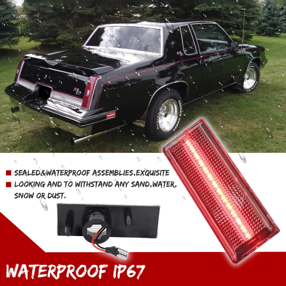 Red LED Side Marker Lights for Cutlass (1981–1988)