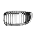 Replacement Chrome Plastic Driver Side Hood-Mounted Grille-See Compatible Chart