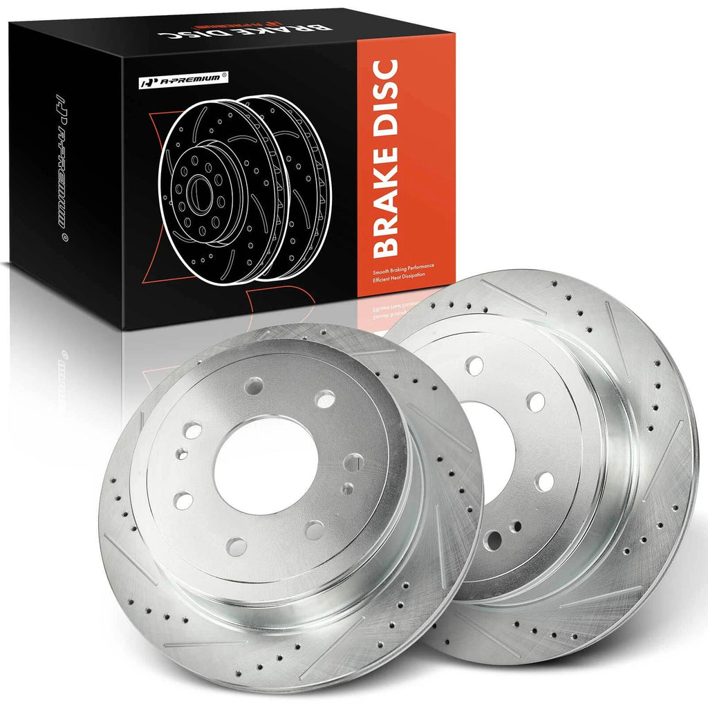 Rear Side Drilled Brake Rotor for Ford F-150, Lincoln Mark LT (2004–2011)