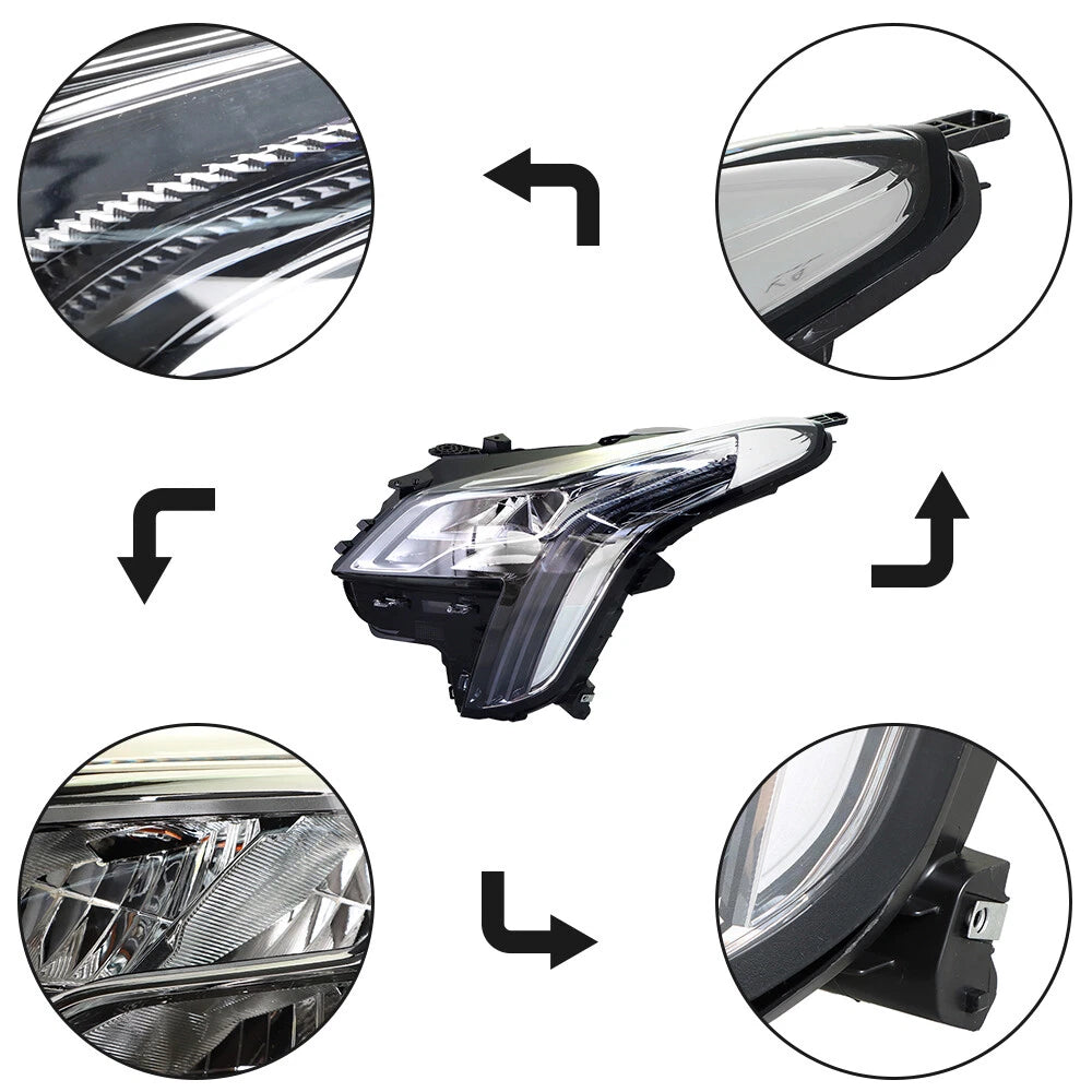 Headlight Assembly for Cadillac XTS (2018–2019) LED DRL Left Side