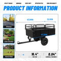 Heavy Duty Dump Cart for UTV ATV (750lb Capacity)
