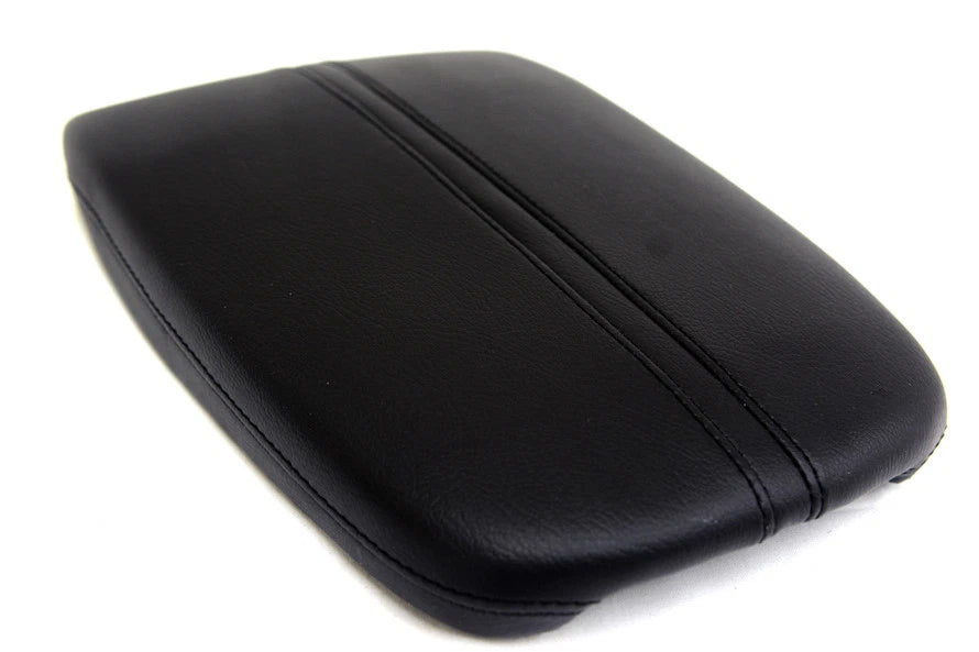 Center Console Lid Armrest Cover for Acura TLX (2015–2020) Black Synthetic Leather
