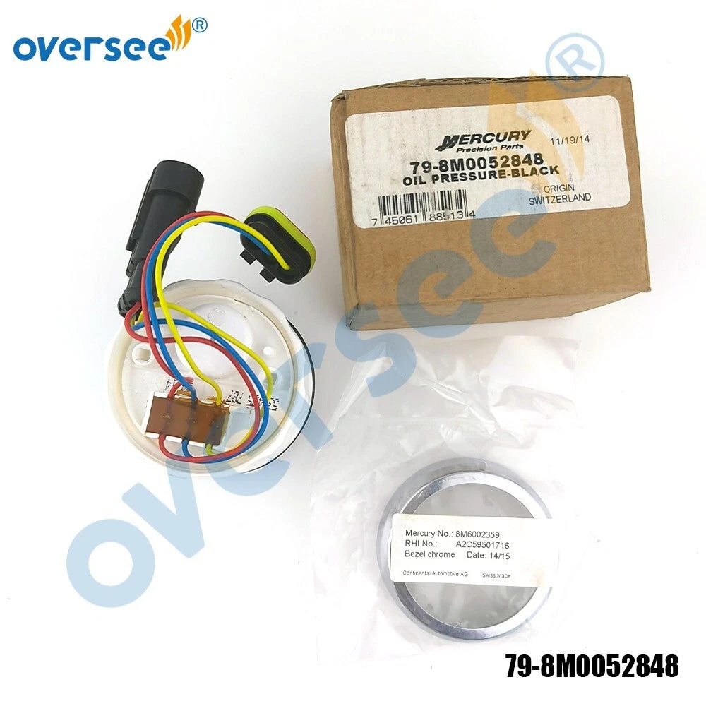 Bezel & Oil Pressure Gauge Set for SmartCraft (0-100 PSI)