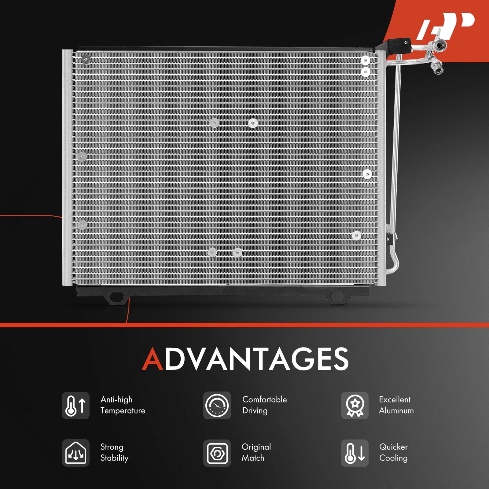 A/C Condenser for Mercedes-Benz W202 C-Class (1994-2000)