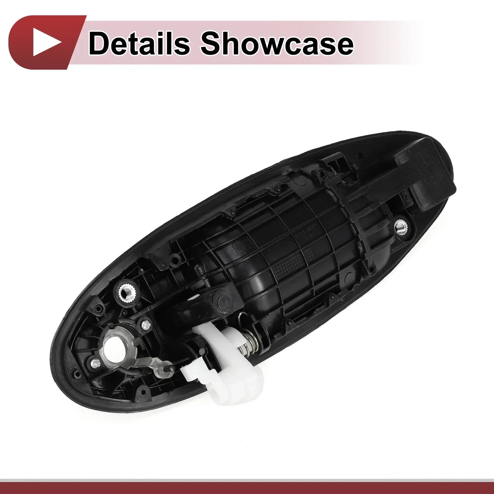 Exterior Door Handle for Hyundai Sonata Front Right Black ABS (2011-2014)