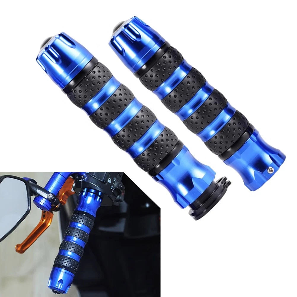 7/8" Handlebar Hand Grips for Honda, Suzuki, Kawasaki (Universal) - Blue