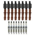 Set of 8 Ignition Coils & NGK Laser Platinum Spark Plugs for Expedition V8