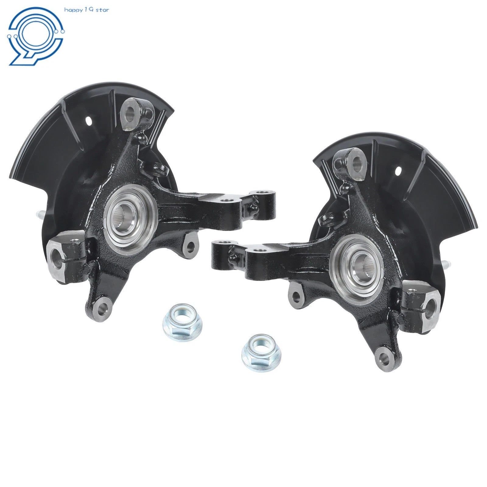 Steering Knuckle & Wheel Bearing Hub Assembly Pair for Ford Edge (2007–2014)