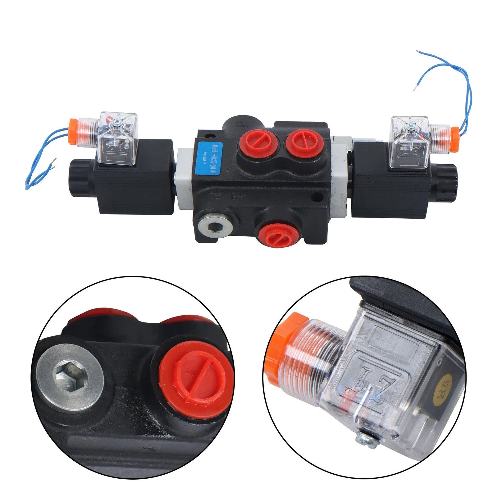 Hydraulic Control Valve 1 Spool 13 GPM 12V DC for SAE Ports (3600 PSI)