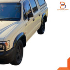 White Rubber Wheel Arch Fender Flares for Toyota Hilux MK4 MK5 (1997-2005)