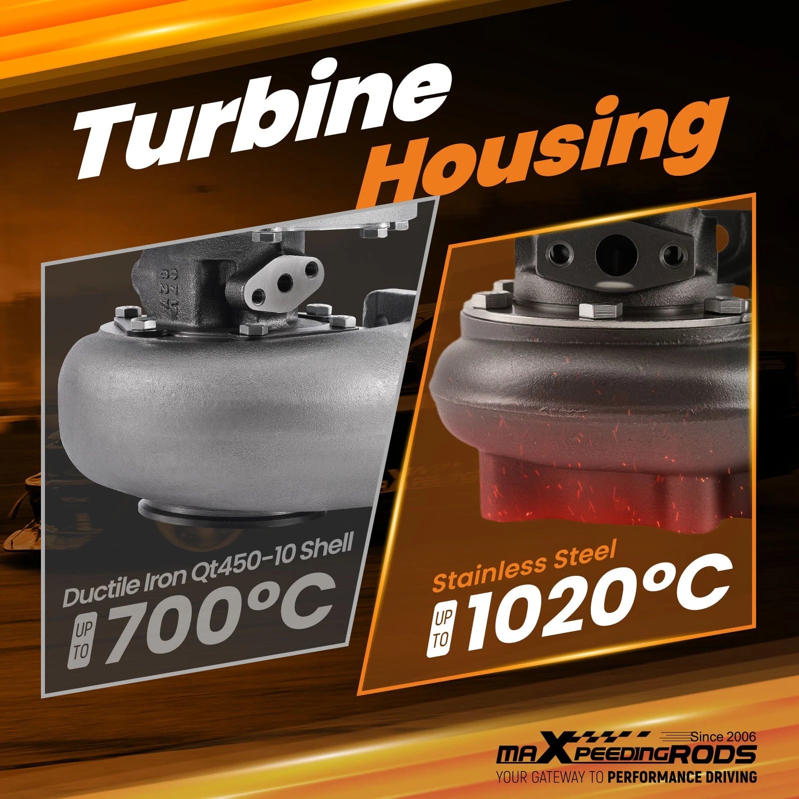 T25 GT25 GT28 GT2871 Turbo Billet Wheel Dual Ceramic Ball Bearing (Up to 350BHP)