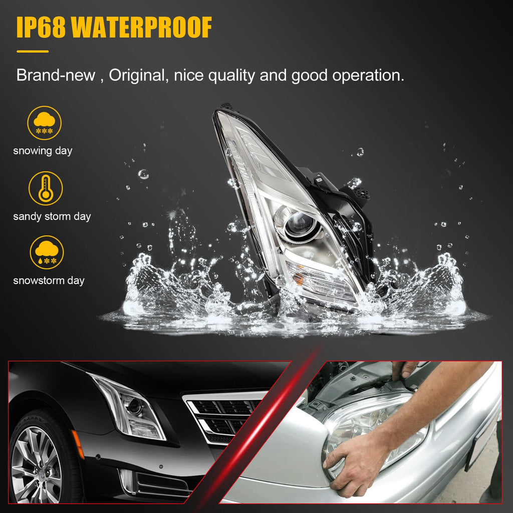 Right Side HID Xenon Headlight for Cadillac XTS (2013–2017)