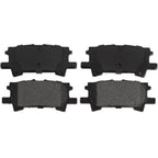 Set of 4 Rear Disc Brake Pads for Lexus RX330 RX350 RX400h (2004–2006)