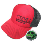 Duramax Diesel Trucker Hat Red Black Mesh Snapback Cap