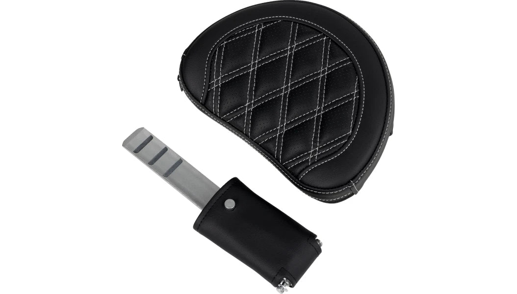 Saddlemen Roadsofa Seat Backrest for Harley Touring (2008–2023) White Lattice Stitch