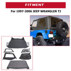 Set of 6 Soft Top & Upper Skins for Jeep Wrangler TJ (1997–2006)