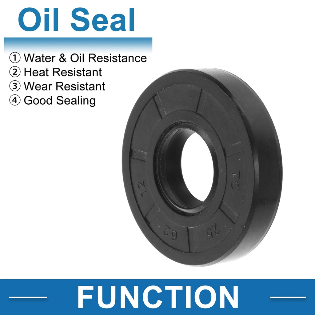 Oil Seal TC Seal Ring  (25x62x12mm, Nitrile Rubber)