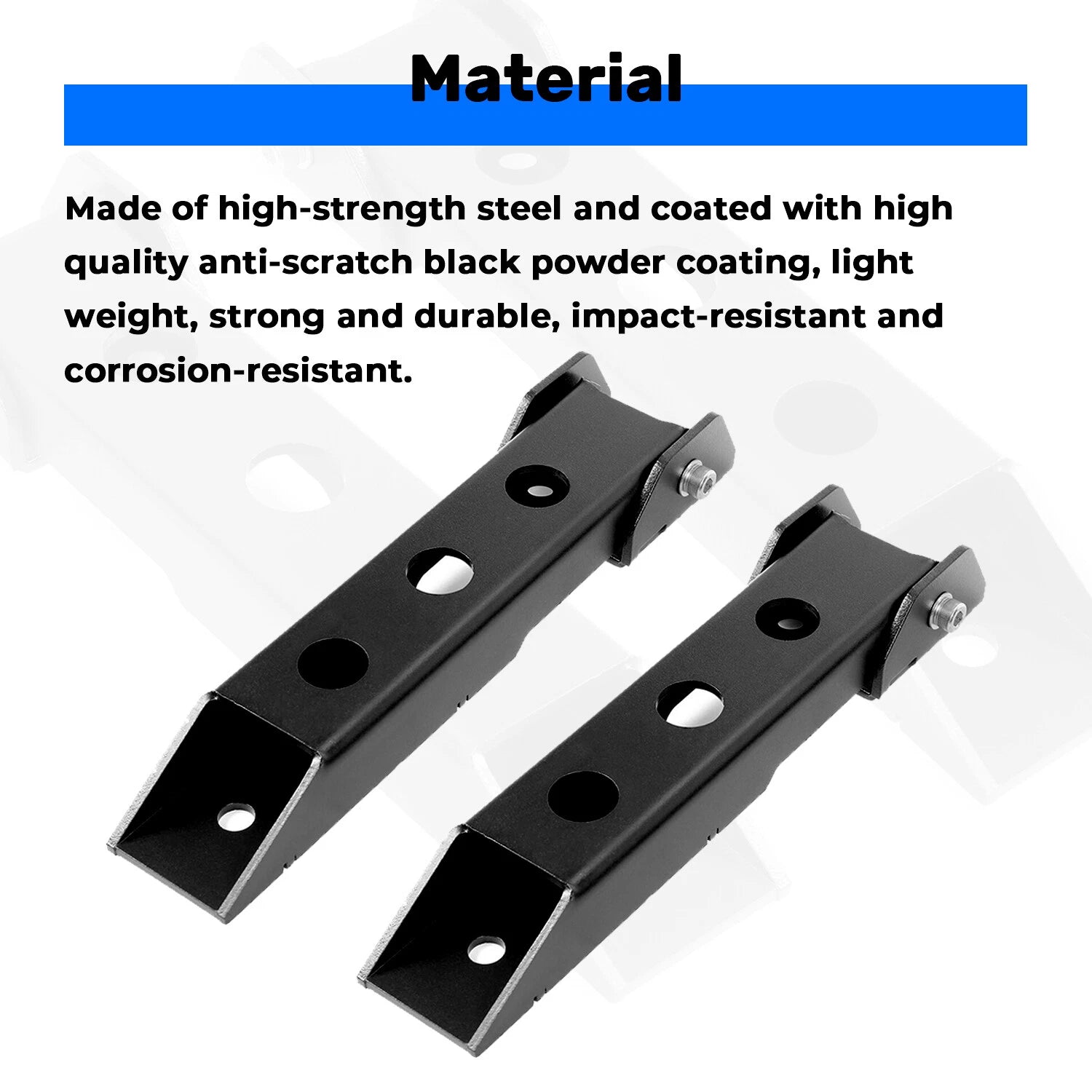 Pair Rear Tailgate Door Hinges for Jeep Wrangler JK (2007–2018)