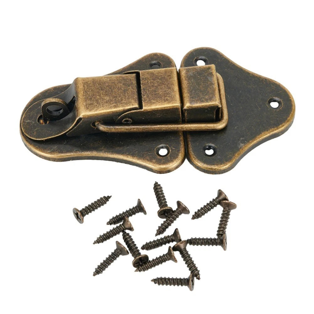 Lock Latch for Jewelry Box Cabinet Drawer (Vintage Antique Style)