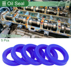 Set of 5 Oil Seal Rotary Shaft Seal 35x50x9mm TPU High Pressure