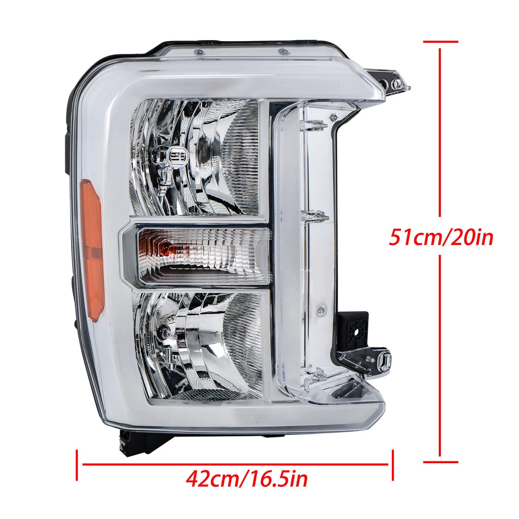 Right Side Headlight for Ford F250 F350 SuperDuty (2023–2024) Chrome