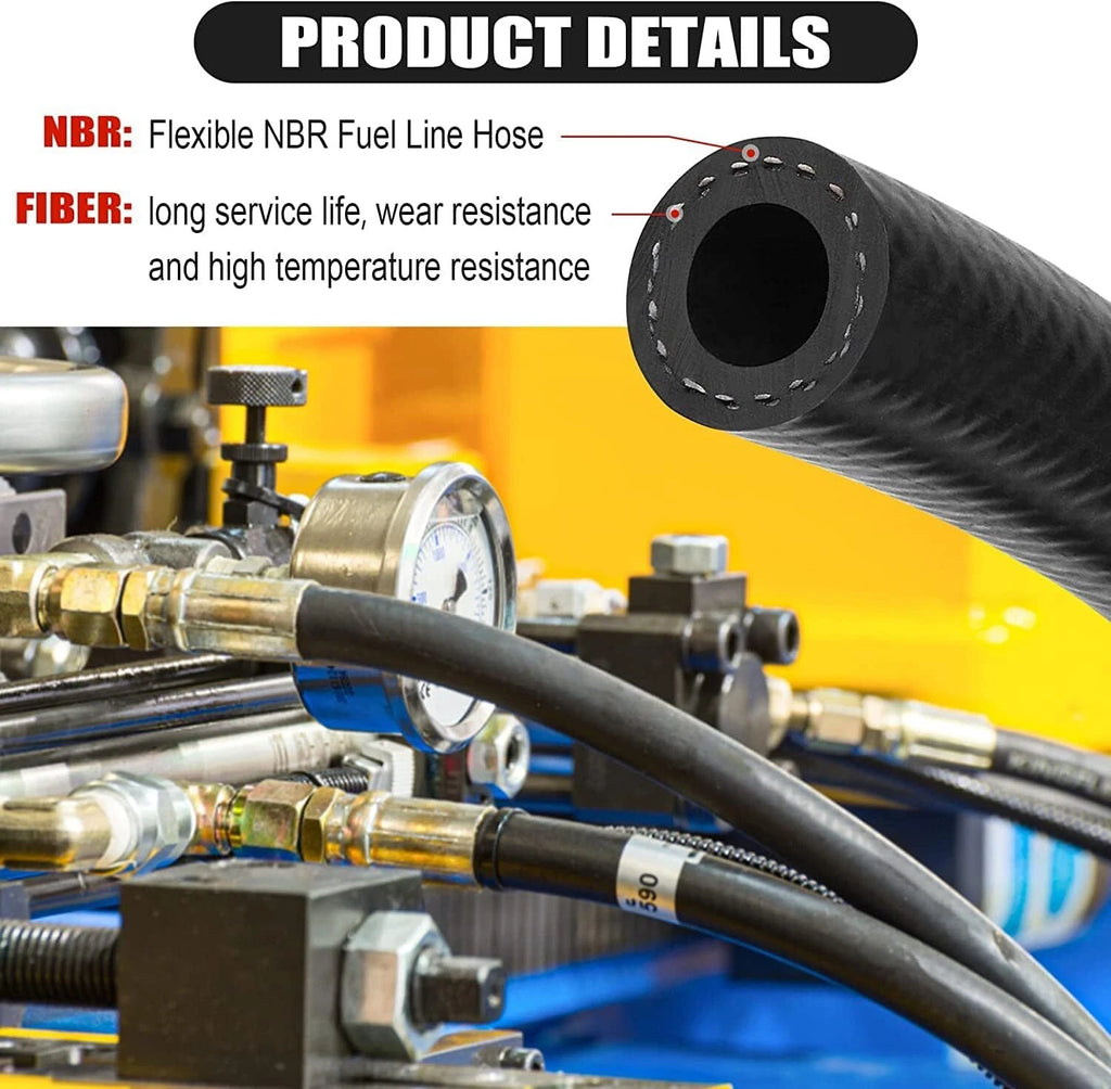 Fuel Line for Make Model  - 15FT NBR Rubber 5/8" 16mm
