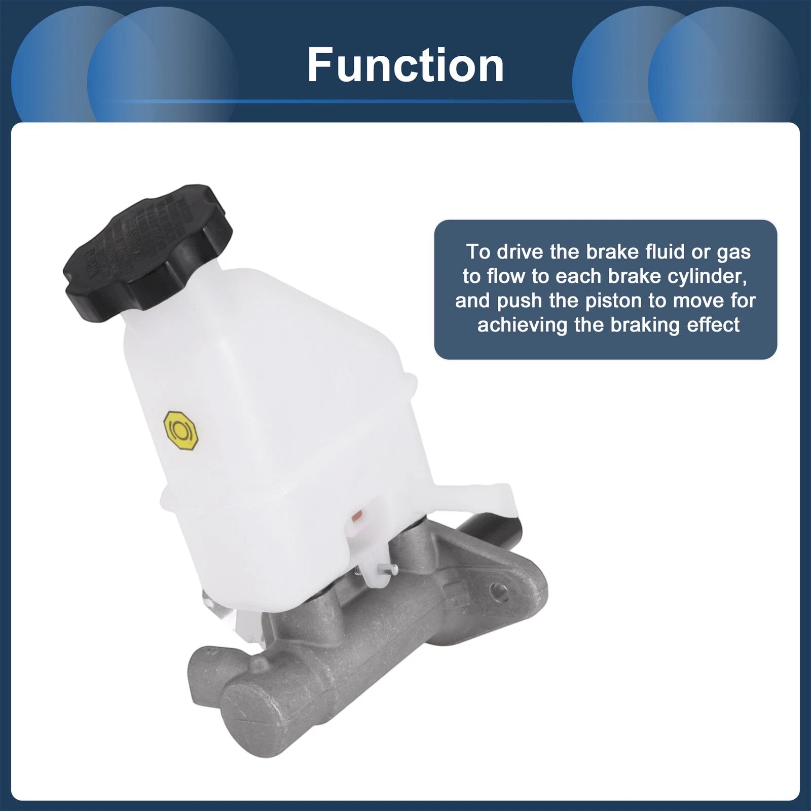 Brake Master Cylinder with Reservoir No. 585102P800 for Hyundai Santa Fe II (2006–2012)