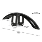 Vivid Black Front & Rear Fender for Harley Sportster 883 1200 (2007–2009)