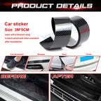 3M Door Protector Sill Scuff Cover for Car (5D Carbon Fiber) 2010-2020