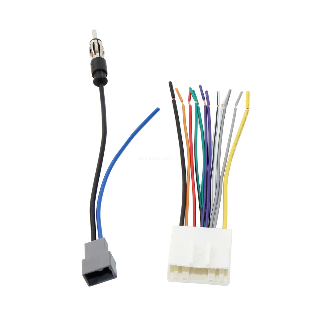 Stereo Radio Wire Harness Connector + Antenna Adapter for Infiniti G37 (2008–2013)
