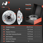 Drilled Brake Rotors & Ceramic Pads for Ford Crown Victoria (1992–2011)
