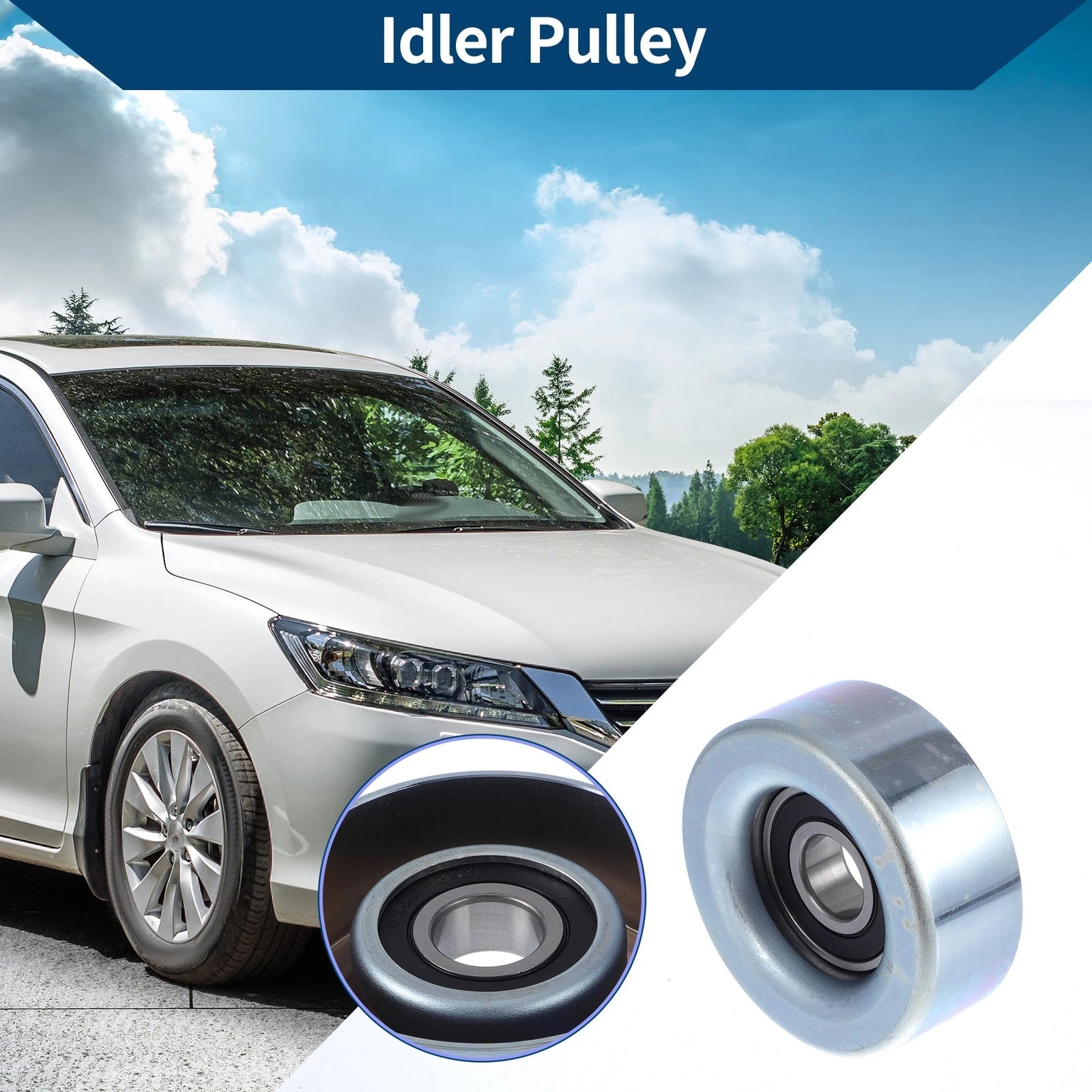 Drive Belt Idler Pulley for Honda Jazz (2001–2004) No. 31180RB0J01