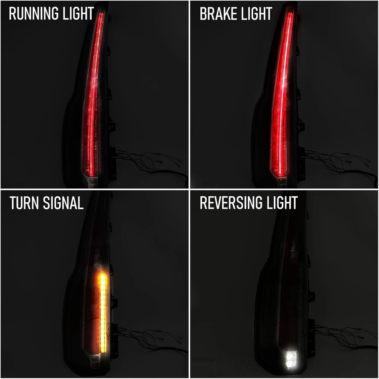Pair LED Tail Lights for Cadillac Escalade (2015–2020) - Left + Right