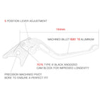 Short Long Black Brake Clutch Levers for KTM 390 Adventure (2020–2022)