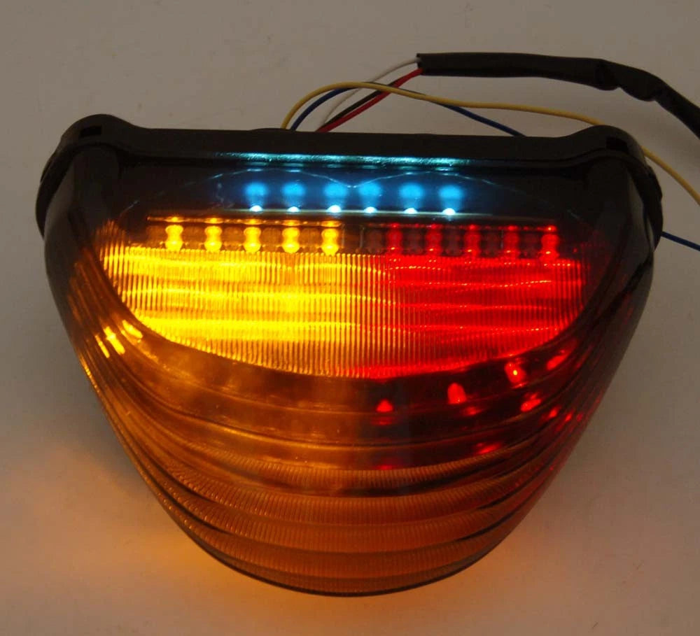 Integrated LED TailLight Turn Signals for Kawasaki Ninja ZX12R (2000–2005) Smoke